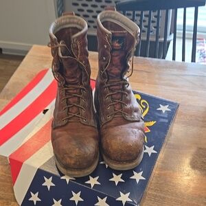 Brown Leather Work Boots